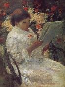 Mary Cassatt Artist in the garden oil painting picture wholesale